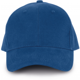 Casquette 6 panneaux en coton bio KP134 - Royal Blue personnalisable - Vue de face