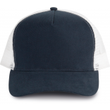 Casquette trucker - 5 panneaux KP137 - Navy / White personnalisable - Vue de face