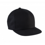 Casquette enfant snapback - 5 panneaux KP147 - Black personnalisable - Vue de face