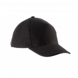 Casquette enfant avec sandwich contrasté - 5 panneaux KP148 - Black personnalisable - Vue de face