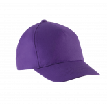 Casquette enfant en coton - 5 panneaux KP149 - Purple personnalisable - Vue de face
