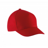 Casquette enfant en coton - 5 panneaux KP149 - Red personnalisable - Vue de face