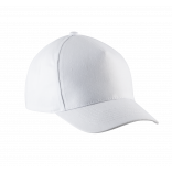 Casquette enfant en coton - 5 panneaux KP149 - White personnalisable - Vue de face