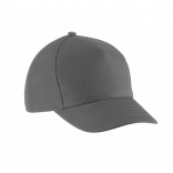 Casquette enfant en coton - 5 panneaux KP149 - Dark Grey personnalisable - Vue de face