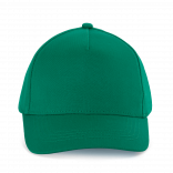 Casquette enfant en coton - 5 panneaux KP149 - Kelly Green personnalisable - Vue de face
