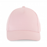 Casquette enfant en coton - 5 panneaux KP149 - Pink personnalisable - Vue de face