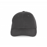 Casquette avec sandwich contrasté - 6 panneaux KP153 - Dark Grey / Black personnalisable - Vue de face