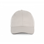 Casquette avec sandwich contrasté - 6 panneaux KP153 - Light Grey / Dark Grey personnalisable - Vue de face