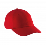 Dad cap - 6 panneaux KP154 - Red personnalisable - Vue de face