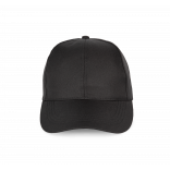 Casquette polyester - 6 panneaux KP156 - Black personnalisable - Vue de face