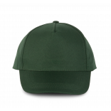 Casquette polyester - 5 panneaux KP157 - Forest Green personnalisable - Vue de face