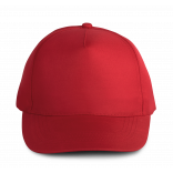 Casquette polyester - 5 panneaux KP157 - Red personnalisable - Vue de face
