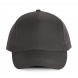 Casquette polyester - 5 panneaux KP157 - Dark Grey personnalisable - Vue de face