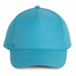 Casquette polyester - 5 panneaux KP157 - Surf Blue personnalisable - Vue de face
