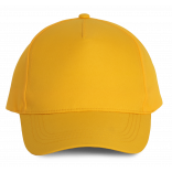 Casquette polyester - 5 panneaux KP157 - Yellow personnalisable - Vue de face
