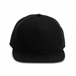 Casquette Snapback - 5 panneaux KP159 - Black personnalisable - Vue de face