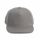 Casquette Snapback - 5 panneaux KP159 - Light Grey personnalisable - Vue de face