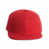Casquette Snapback - 6 panneaux KP160 - Red personnalisable - Vue de face