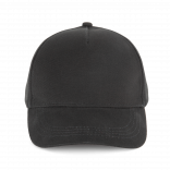 Casquette coton épais - 5 panneaux KP162 - Black personnalisable - Vue de face