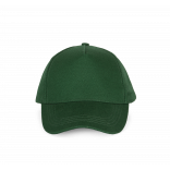 Casquette coton épais - 5 panneaux KP162 - Forest Green personnalisable - Vue de face