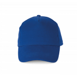 Casquette coton épais - 5 panneaux KP162 - Royal Blue personnalisable - Vue de face