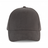 Casquette coton épais - 5 panneaux KP162 - Dark Grey personnalisable - Vue de face