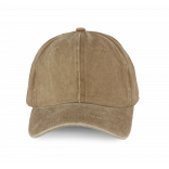 Casquette Vintage - 6 panneaux KP165 - Washed Sand personnalisable - Vue de face