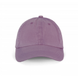 Casquette Vintage - 6 panneaux KP165 - Washed Dusky Orchid personnalisable - Vue de face
