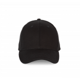 Casquette sandwich contrasté - 6 panneaux KP185 - Black personnalisable - Vue de face