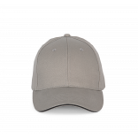 Casquette sandwich contrasté - 6 panneaux KP185 - Light Grey / Dark Grey personnalisable - Vue de face