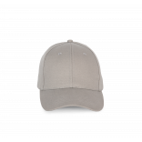 Casquette - 6 panneaux KP188 - Light Grey personnalisable - Vue de face