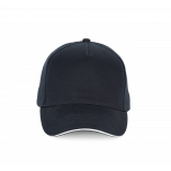 Casquette - 5 panneaux KP189 - Navy / White personnalisable - Vue de face