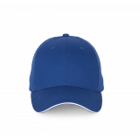 Casquette avec sandwich contrasté - 6 panneaux KP191 - Royal Blue / White personnalisable - Vue de face