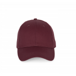 Casquette - 6 panneaux KP192 - Burgundy personnalisable - Vue de face