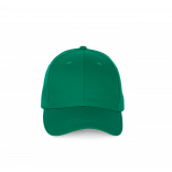 Casquette - 6 panneaux KP192 - Kelly Green personnalisable - Vue de face