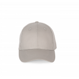 Casquette - 6 panneaux KP192 - Light Grey personnalisable - Vue de face