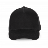 Casquette Baseball - 5 panneaux KP195 - Black personnalisable - Vue de face