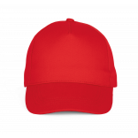 Casquette Baseball - 5 panneaux KP195 - Red personnalisable - Vue de face
