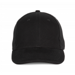 Casquette Baseball avec sandwich - 6 panneaux KP196 - Black personnalisable - Vue de face