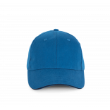 Casquette en coton biologique à sandwich contrasté - 6 panneaux KP198 - Sea Blue / Navy personnalisable - Vue de face