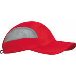 Casquette sport pliable KP206 - Red / Grey personnalisable - Vue de face