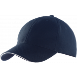 Casquette sport KP207 - Navy / White personnalisable - Vue de face