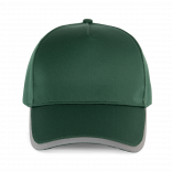 Casquette 5 panneaux en polyester KP215 - Pineneedle Green personnalisable - Vue de face