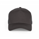 Casquette trucker - 5 panneaux KP225 - Dark Grey personnalisable - Vue de face