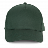 Casquette en coton et polyester recyclés K-loop tracking - 5 panneaux KP229 - Forest Green personnalisable - Vue de face