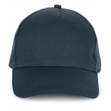 Casquette en coton et polyester recyclés K-loop tracking - 5 panneaux KP229 - Navy personnalisable - Vue de face
