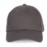 Casquette en coton et polyester recyclés K-loop tracking-  6 panneaux KP230 - Dark Grey personnalisable - Vue de face