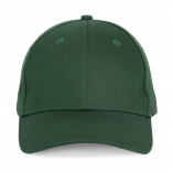 Casquette en coton et polyester recyclés K-loop tracking-  6 panneaux KP230 - Forest Green personnalisable - Vue de face