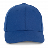 Casquette en coton et polyester recyclés K-loop tracking-  6 panneaux KP230 - Royal Blue personnalisable - Vue de face