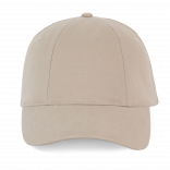 Casquette "Easy printing" - 6 panneaux KP232 - Beige personnalisable - Vue de face